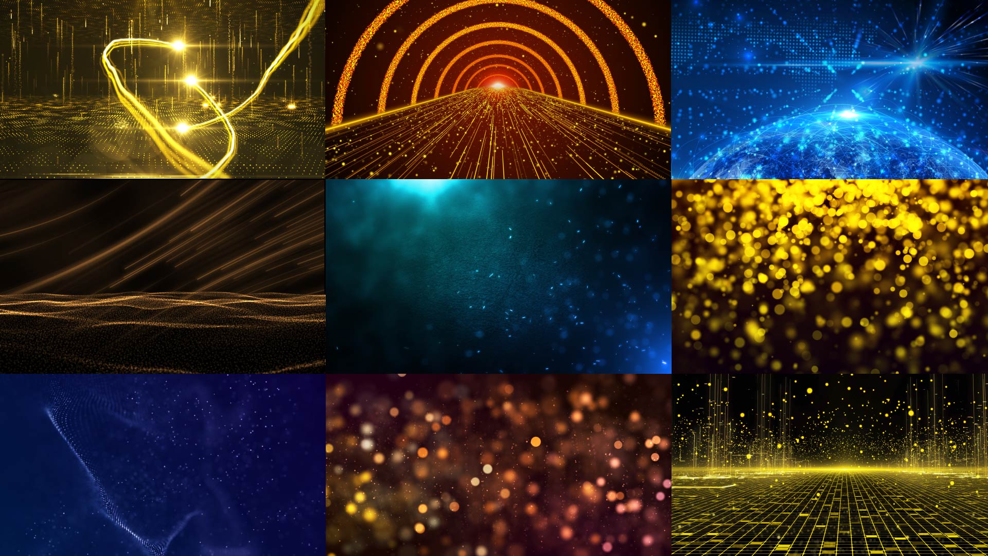 18款舞台粒子光线动态背景合集视频的预览图