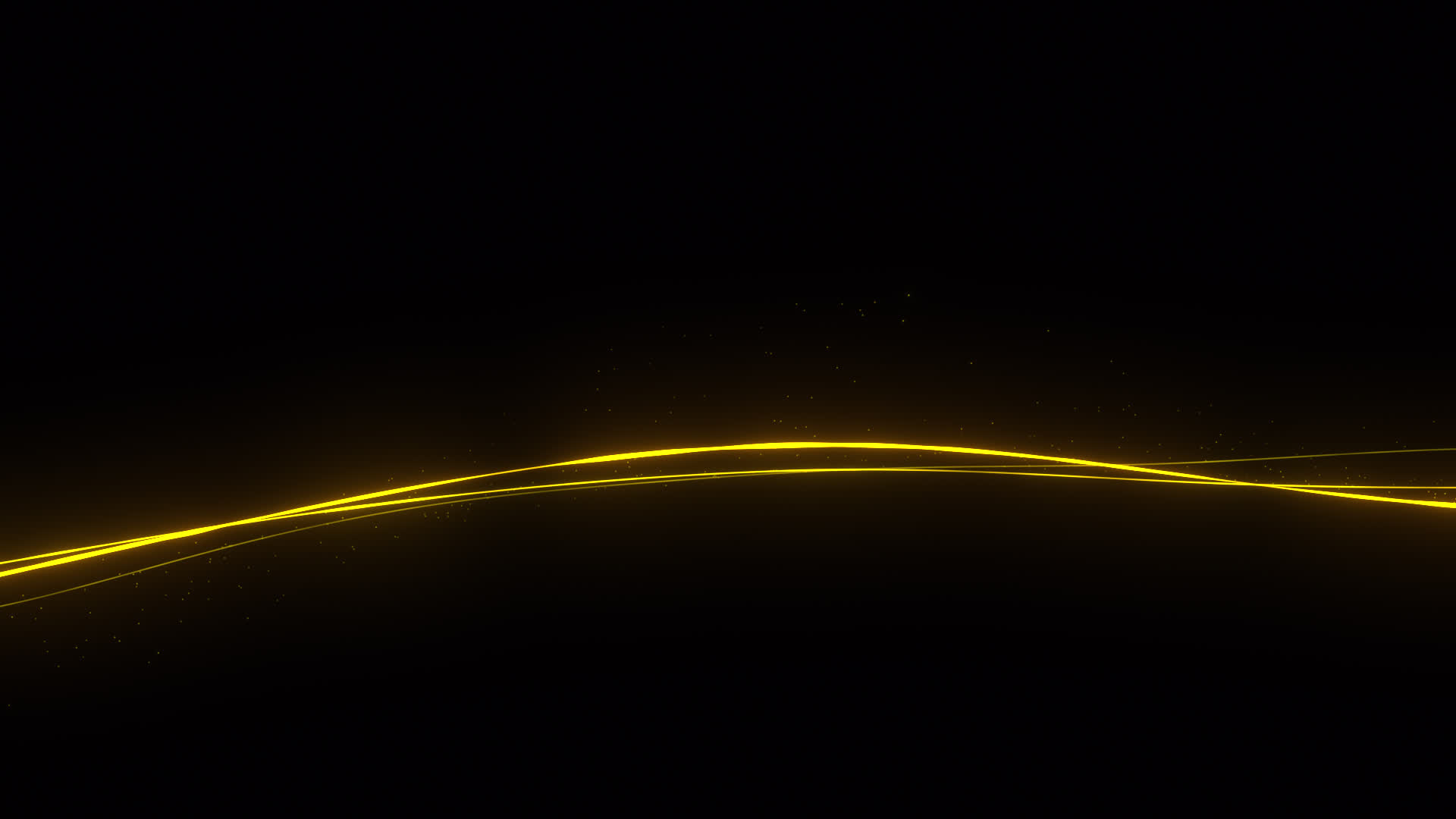 科技发光金色粒子光效线条光线视频的预览图