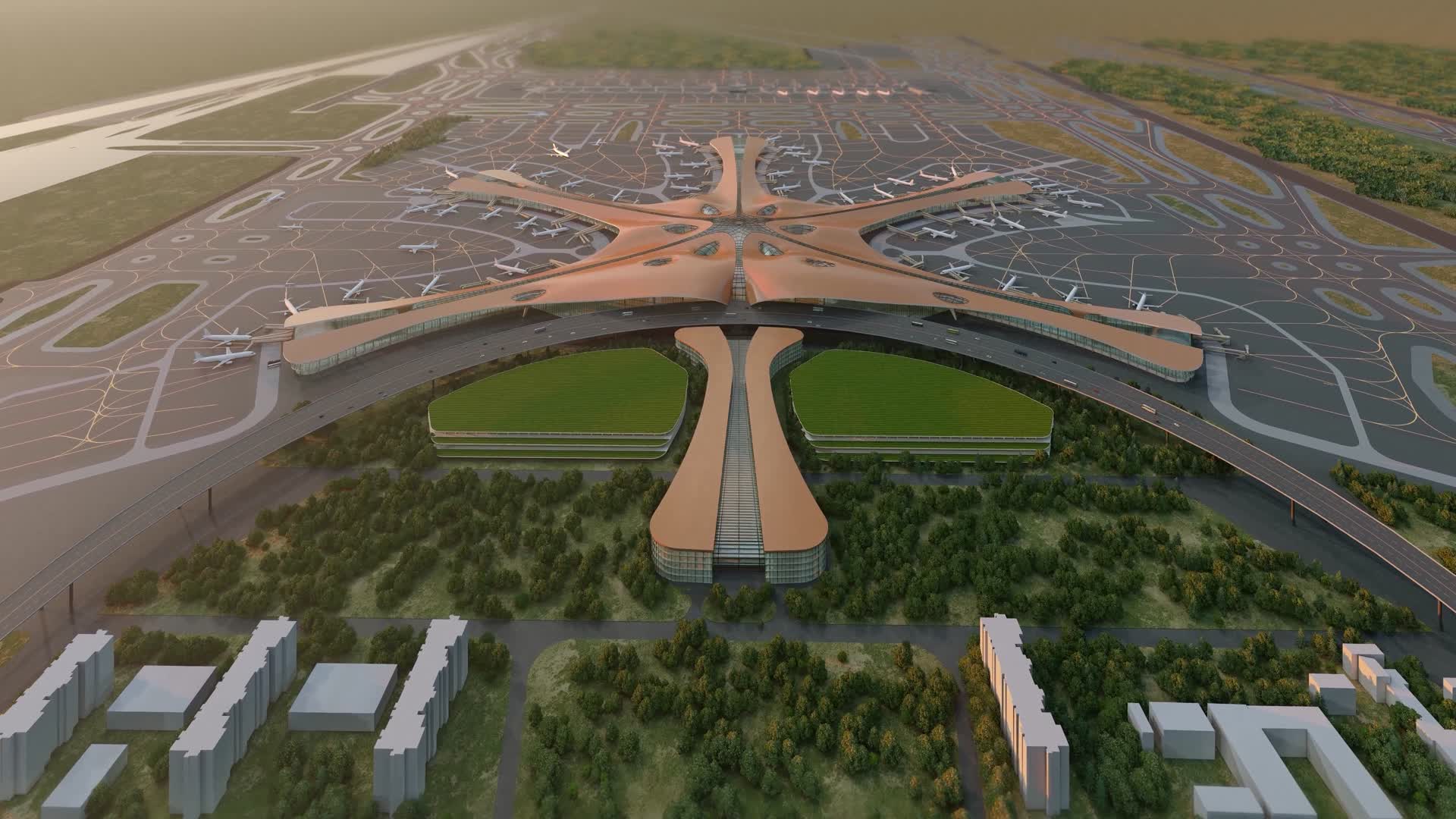 北京大兴国际机场视频的预览图