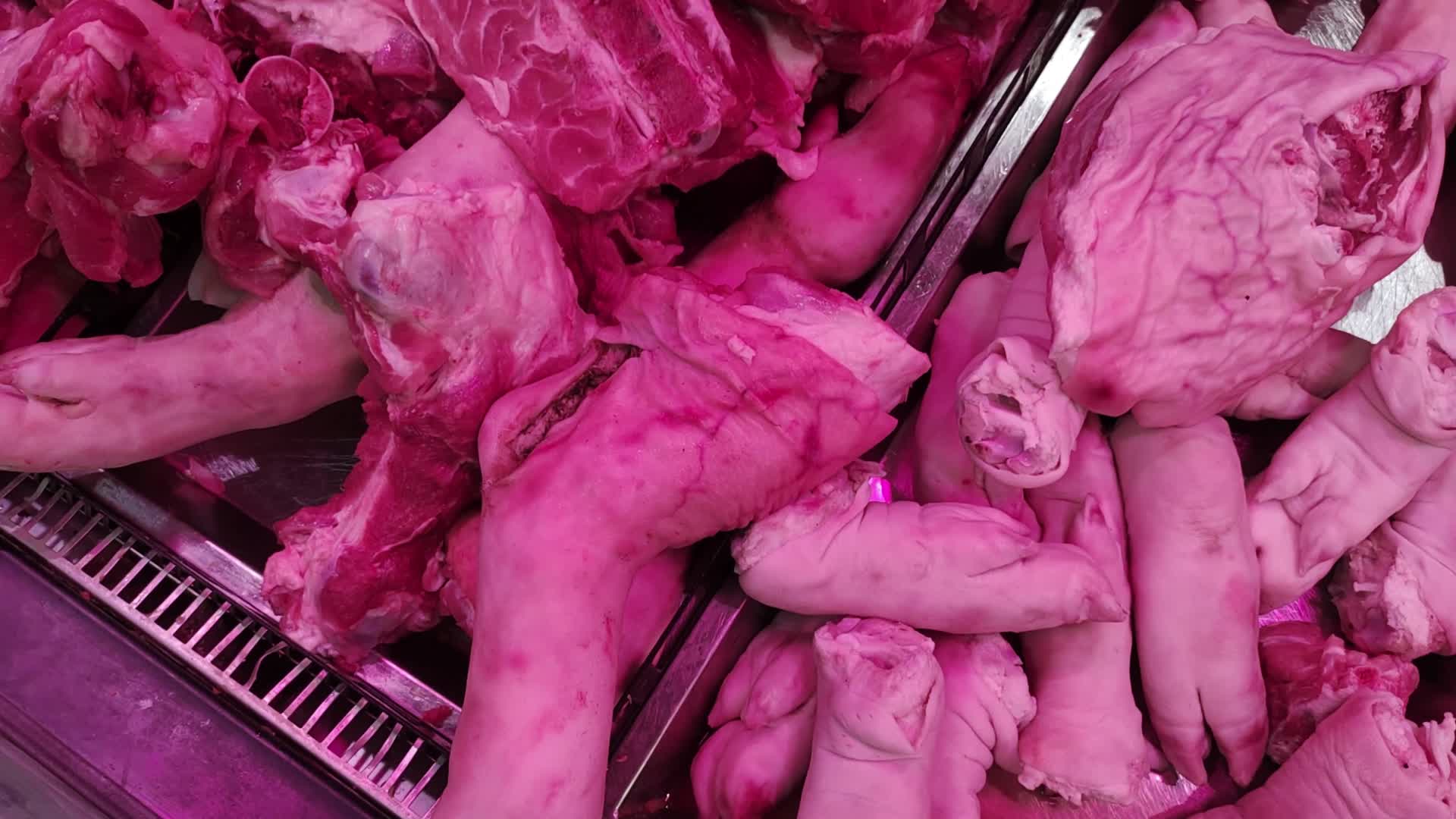 超市销售中的猪肉视频的预览图