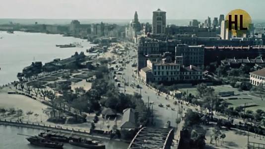 1949年上海历史录像彩色视频的预览图