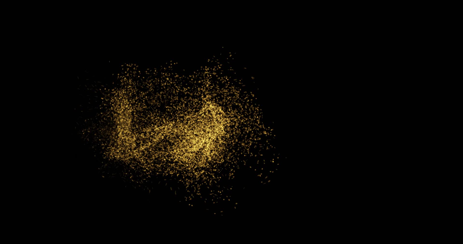 风沙粒子黄金3D字视频的预览图