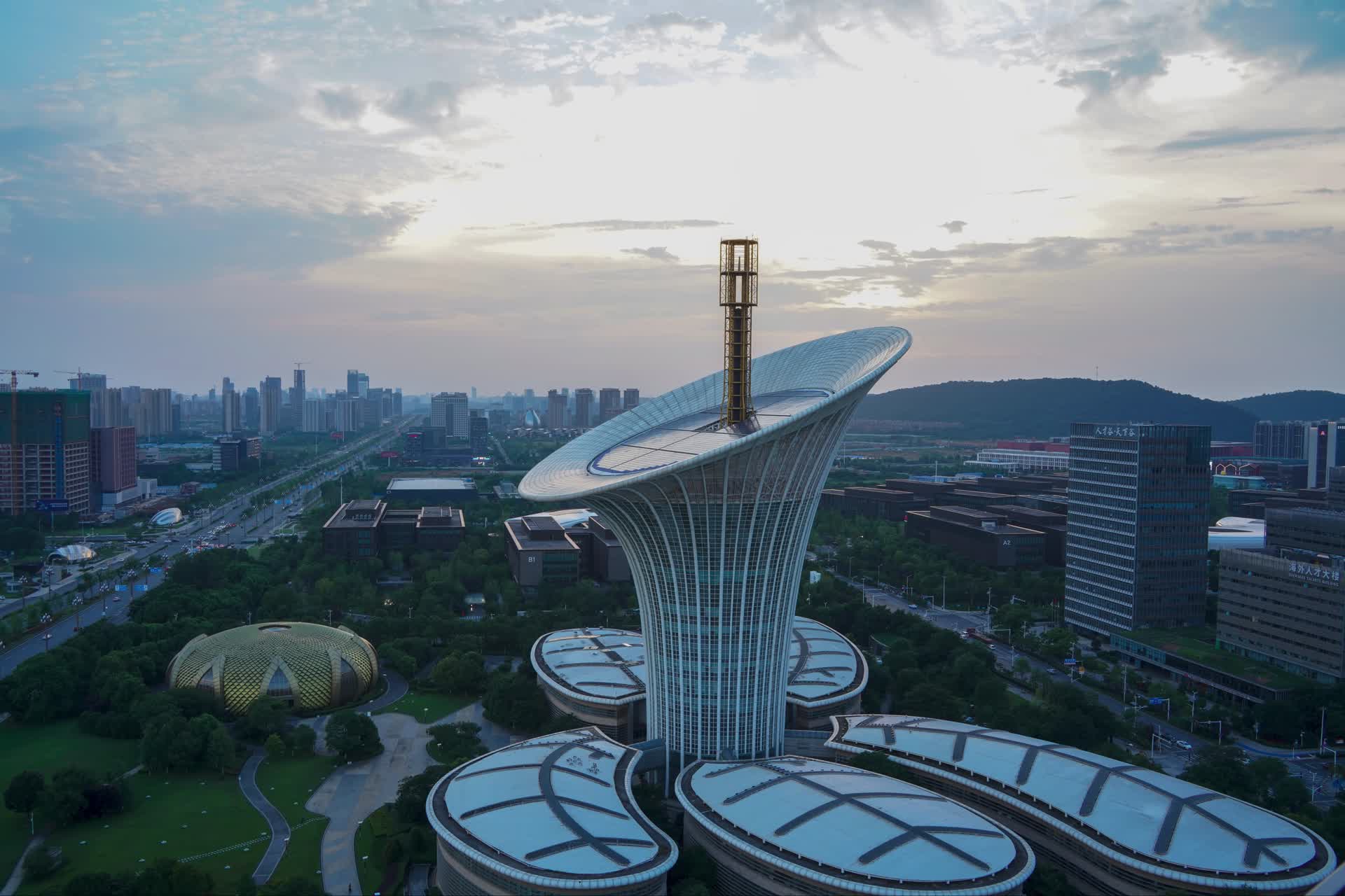 武汉光谷未来科技城马蹄莲视频的预览图
