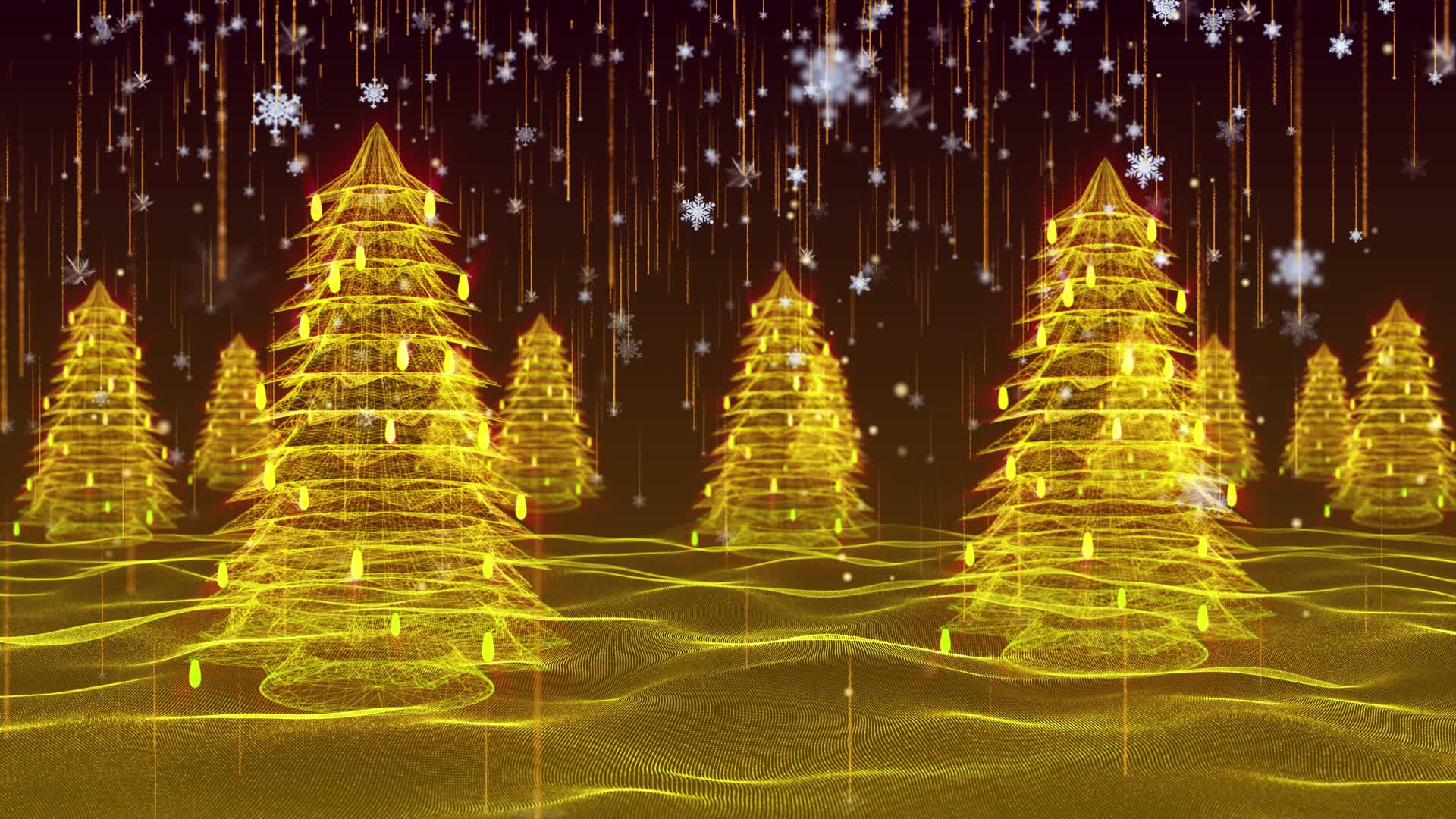 圣诞树唯美背景视频的预览图