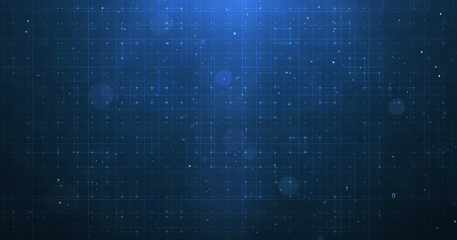科技背景粒子数字网格背景循环动画视频的预览图