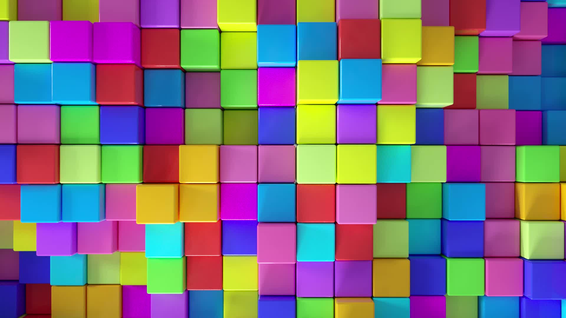 舞动的彩色方块视频的预览图