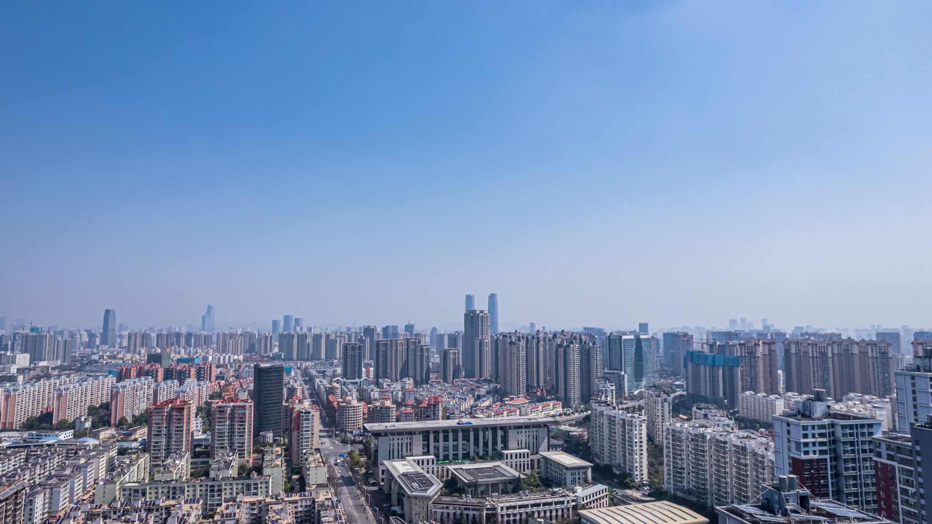 8K云南昆明城市建筑群航拍延时视频的预览图