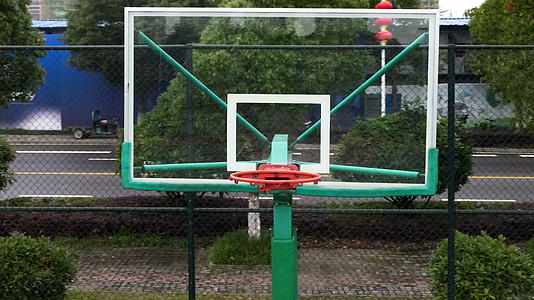 4K航拍篮球框空镜头视频的预览图