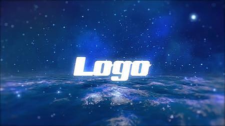 蓝色粒子汇聚logo视频的预览图
