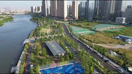佛山南海桂城滨江公园4K实拍视频合集视频的预览图