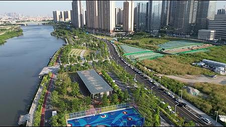 佛山南海桂城滨江公园4K实拍视频合集视频的预览图
