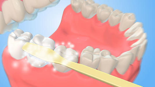 三维牙齿刷牙工程ae模板视频的预览图