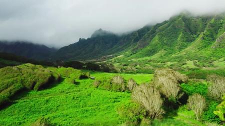云雾大山风景绿色山林航拍视频的预览图