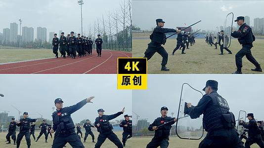 4k60p特警警察格斗训练视频的预览图