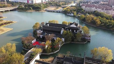 苏州风景古建筑航拍拍摄视频的预览图