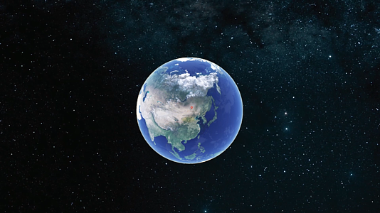 地球俯冲地面地标视频的预览图