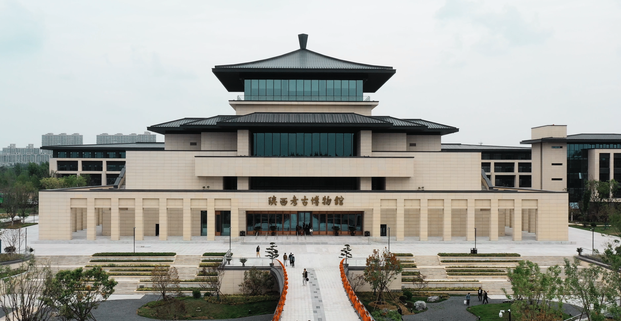 4K航拍陕西考古博物馆2022正式开馆视频的预览图