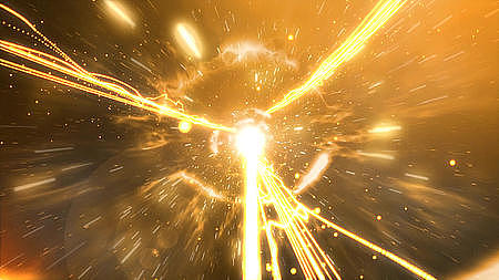 大气金色粒子科技企业背景立体文字平凡的英雄片头AE模板视频的预览图