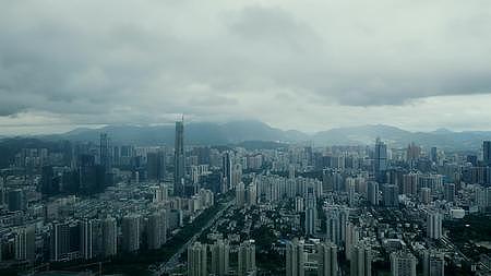 4K60帧实拍全景360的深圳城市视频的预览图