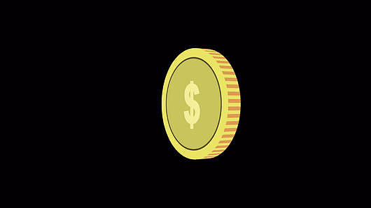 美元符号金币动画带通道视频的预览图