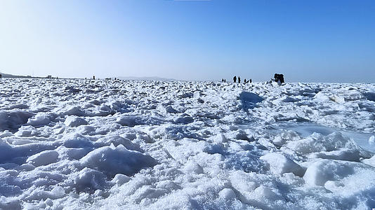 冰封大海冰雪世界视频的预览图