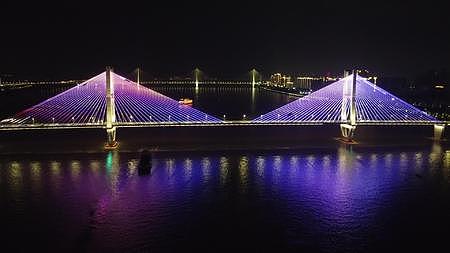 航拍武汉长江二桥视频的预览图