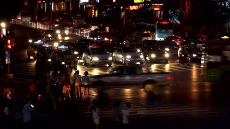 城市街道延迟夜景视频的预览图