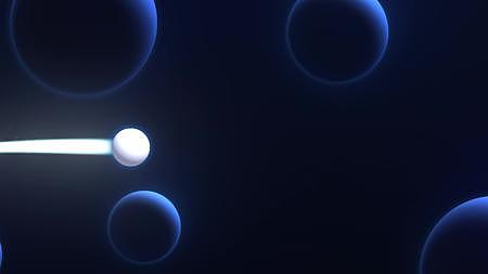 拖尾小球粒子光线三维背景星空MG元素视频的预览图