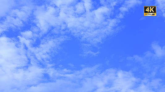 4K实拍自然风光蓝天白云云层云海延时摄影视频的预览图