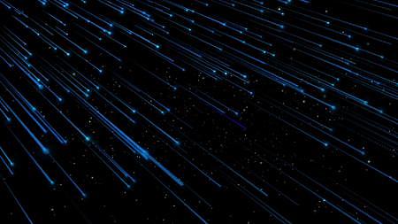 蓝色粒子流星视频的预览图