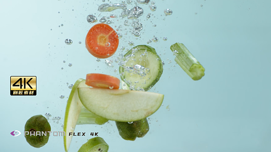 芬腾高速机1000fps之各种蔬菜入水视频的预览图