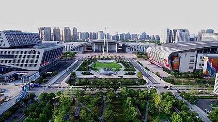 宁波国际会展中心航拍视频的预览图