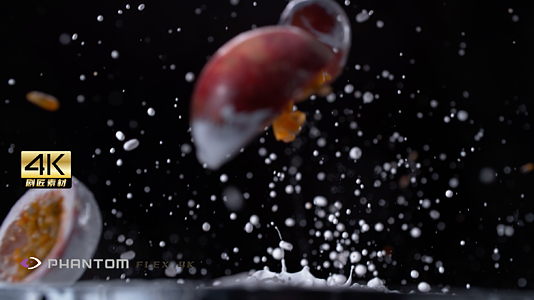 芬腾高速机1000fps之水果掉入牛奶视频的预览图
