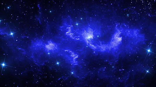 宇宙星云穿梭蓝色银河星空背景视频星光粒子舞台背景视频的预览图