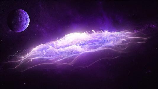 大气唯美宇宙星空梦幻粒子星云视频的预览图