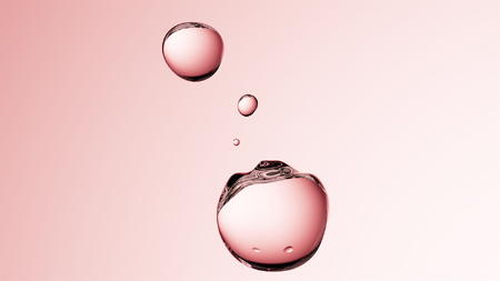粉色水油萃取成分精油透明精华球分子液体视频的预览图
