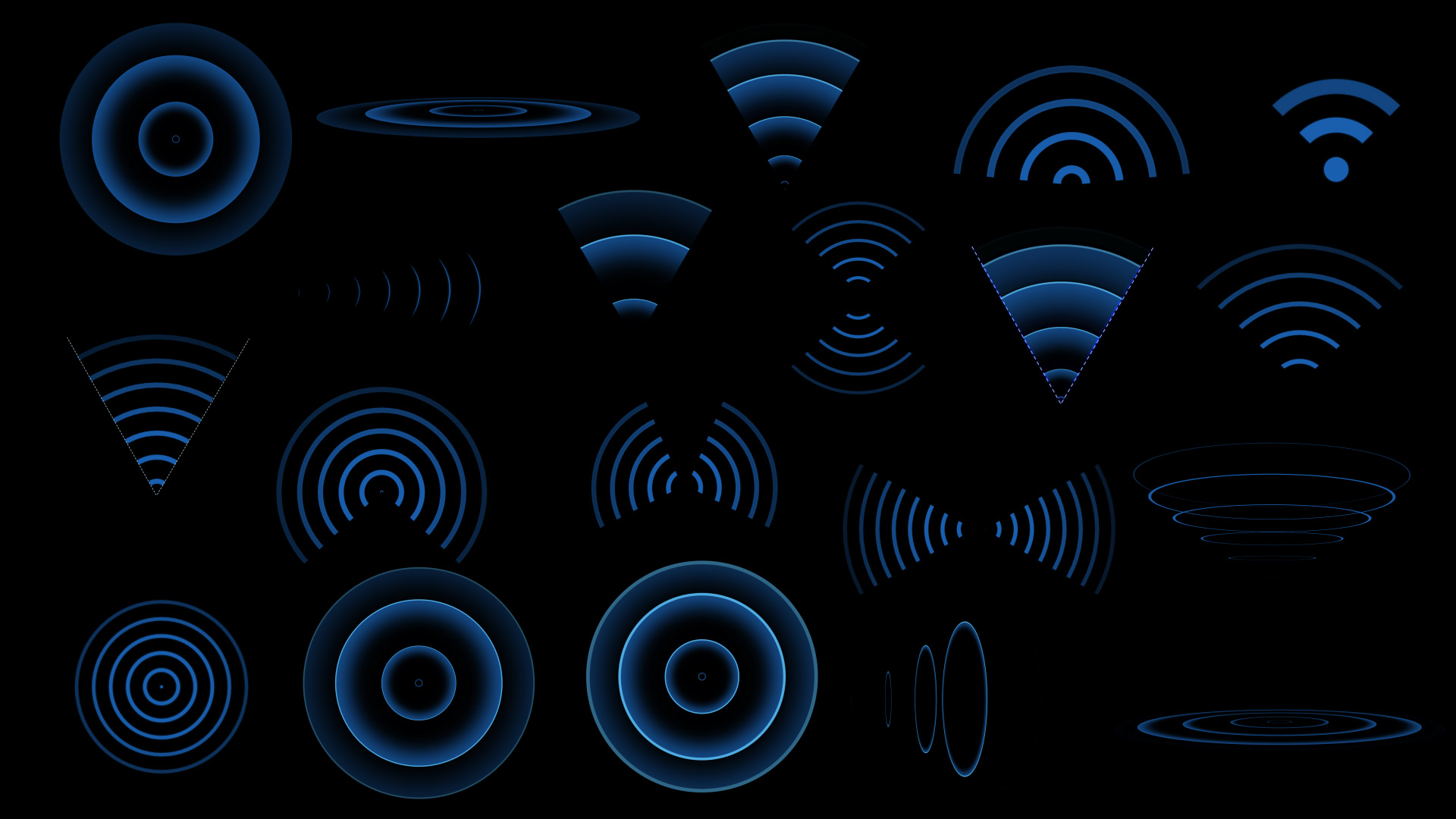 无线信号雷达扩散效果20组视频的预览图