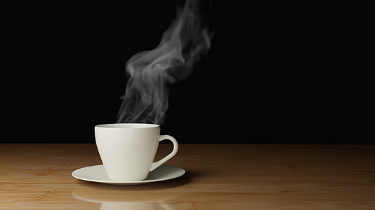 咖啡热气蒸汽烟雾工程视频的预览图