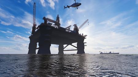 深海石油和天然气勘探钻井平台视频的预览图