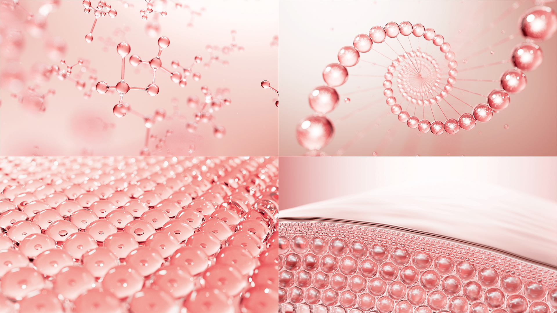 细胞分子精华修复饱满渗透精华球化妆品皮肤视频的预览图