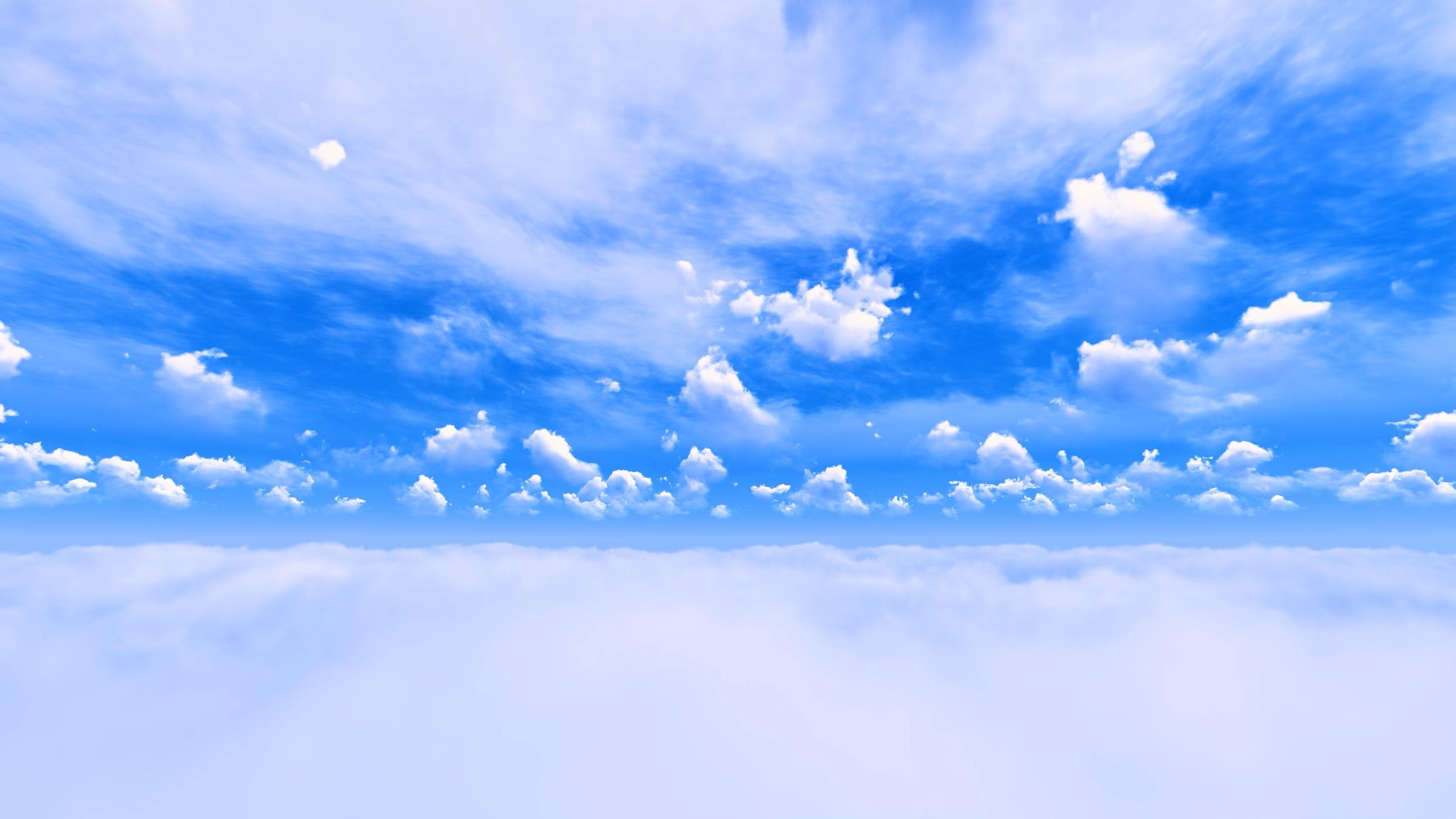 唯美晴朗天气蓝天白云延时视频的预览图