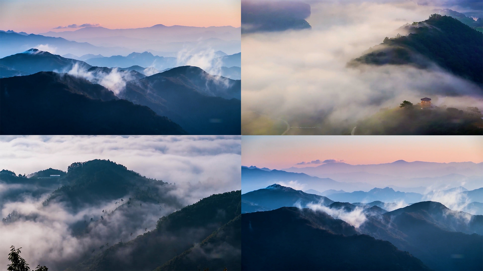 大自然山涧山林云雾延时视频的预览图