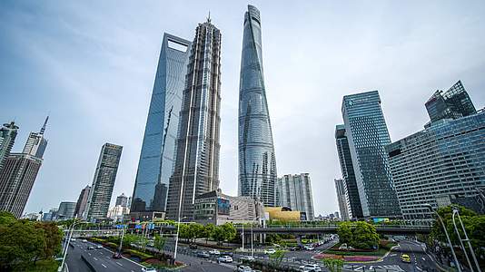 上海陆家嘴金茂大厦三件套建筑8k延时视频的预览图