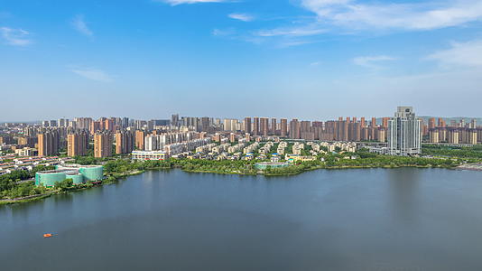 6K延时南京六合龙池城市天际线视频的预览图