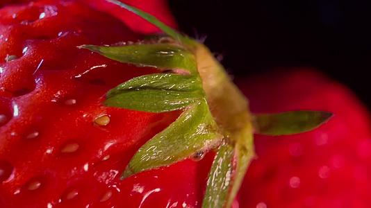 美食水果草莓微距4k视频的预览图