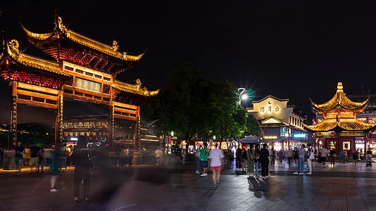 南京夫子庙夜景视频的预览图