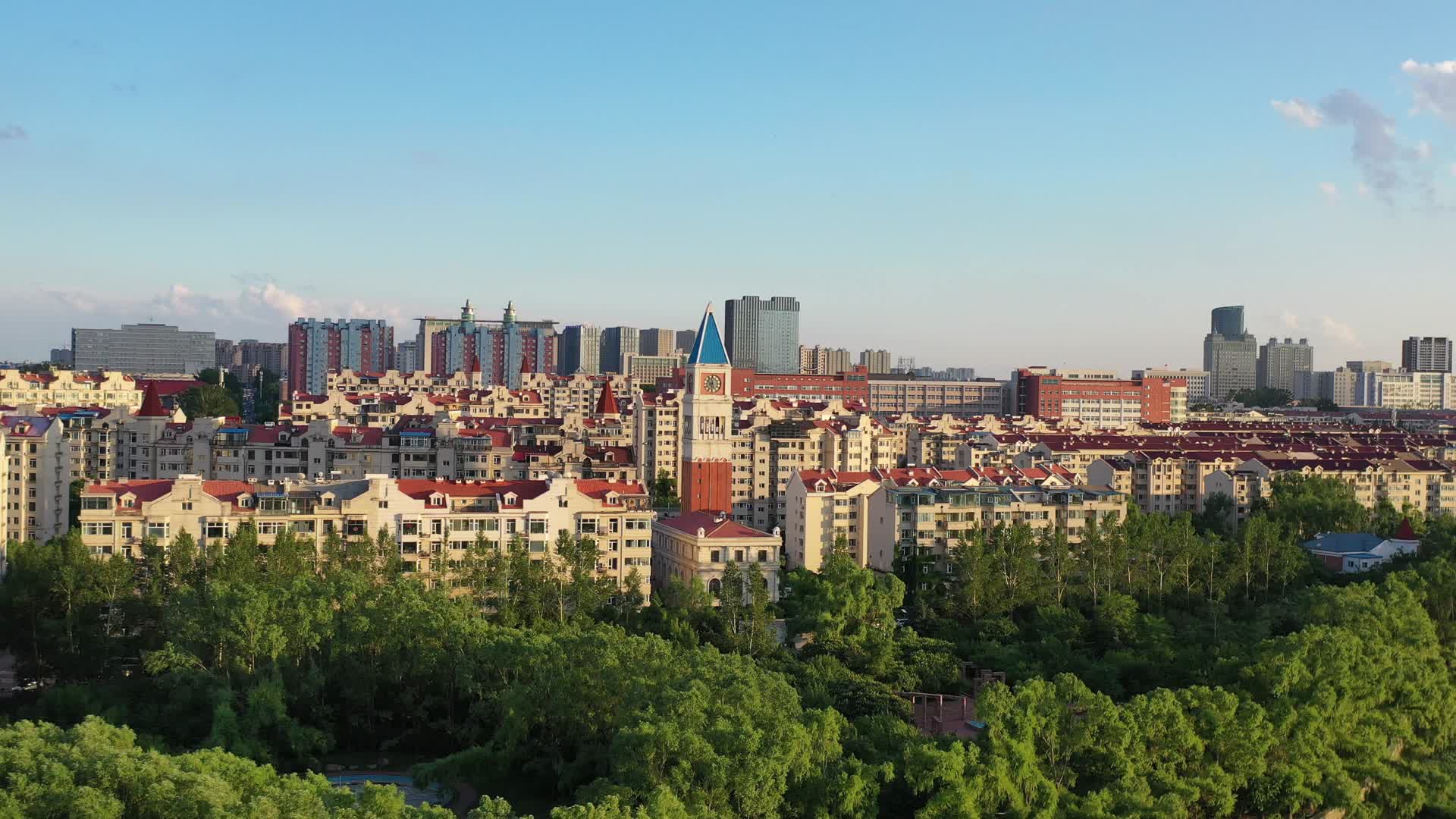 4K航拍长春城市建筑风光视频的预览图