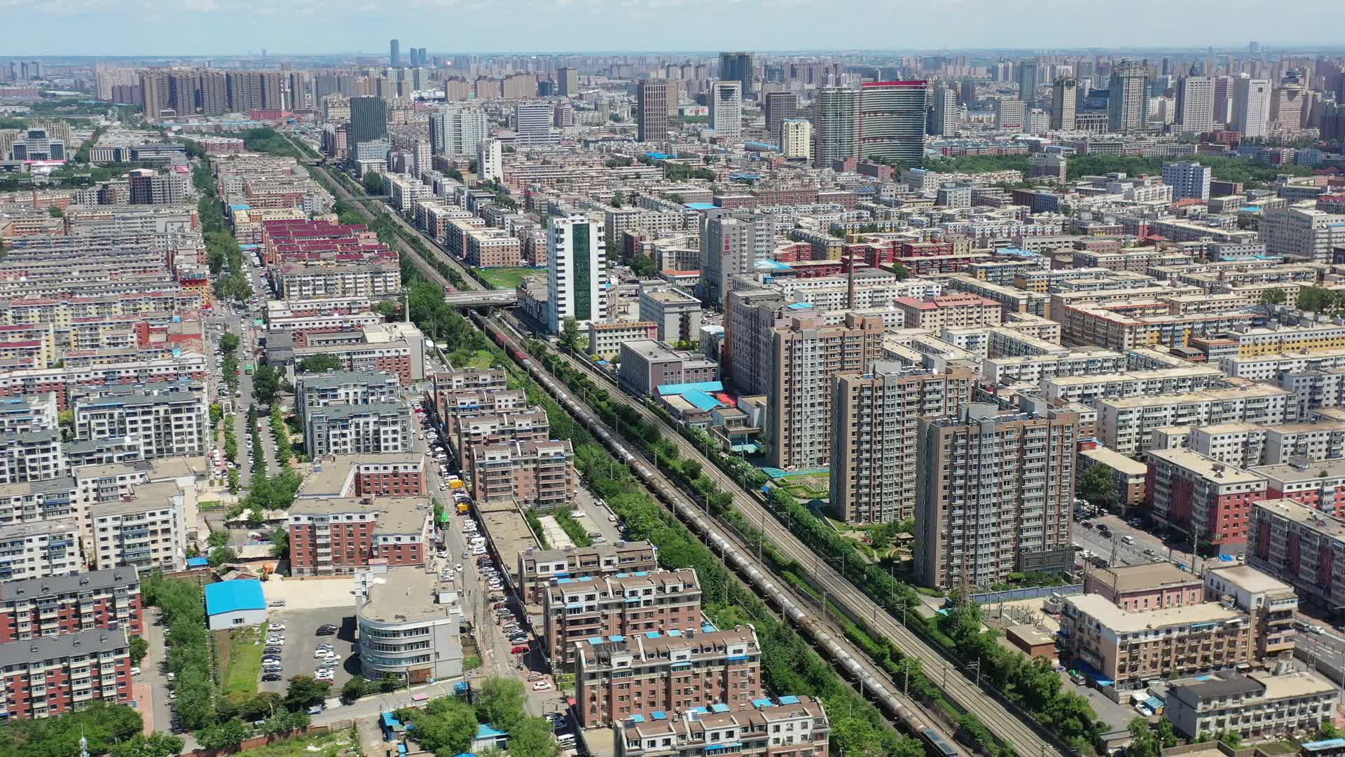 4K航拍吉林长春城市风光视频的预览图