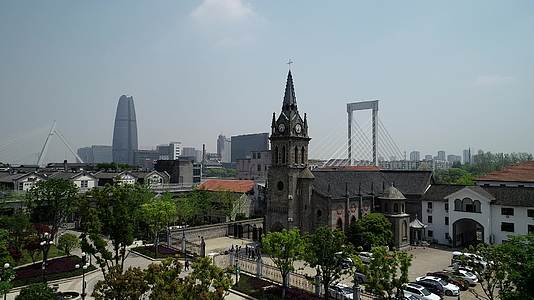 宁波城市三江口建筑实拍视频的预览图