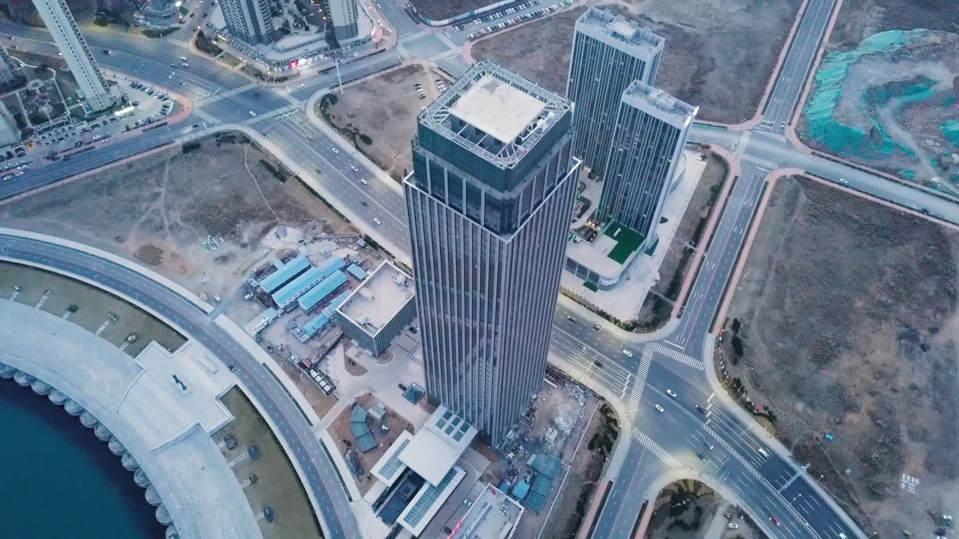 大连城市高楼航拍视频的预览图